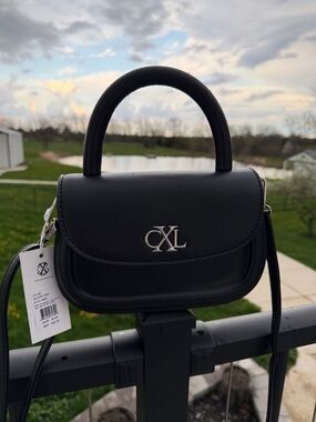 Christian Lacroix Black Mini Top-Handle Crossbody